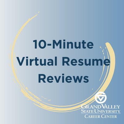 10-Minute Virtual Resume Reviews with Employer Partners